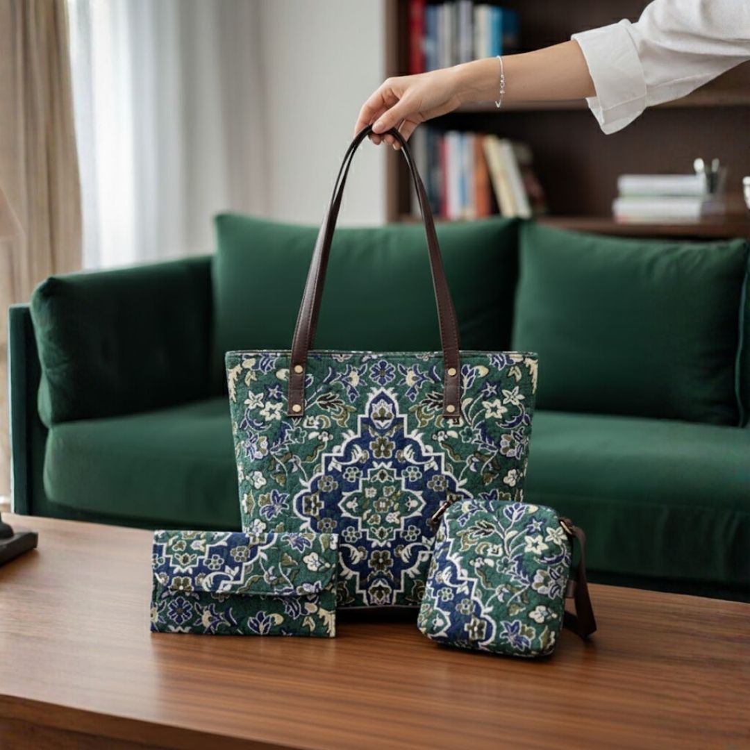 Stylish 3pc Combo Tote Bag for Everyday Use